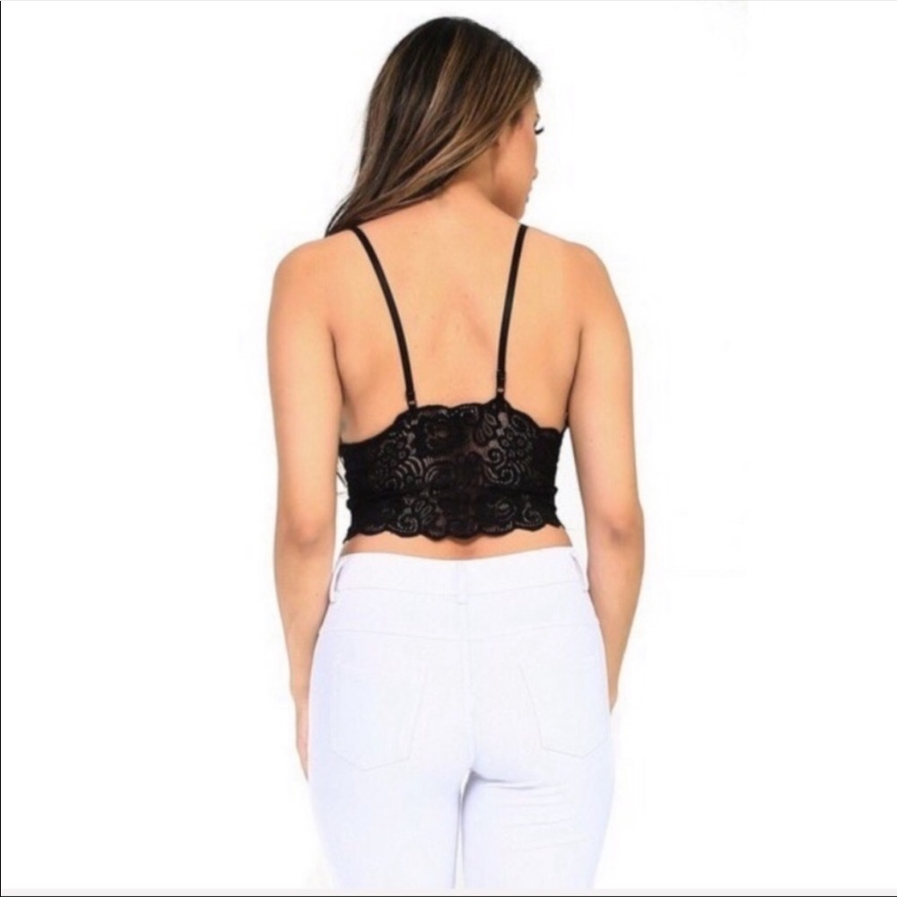 Black Lace Bralette - Picture 4 of 7